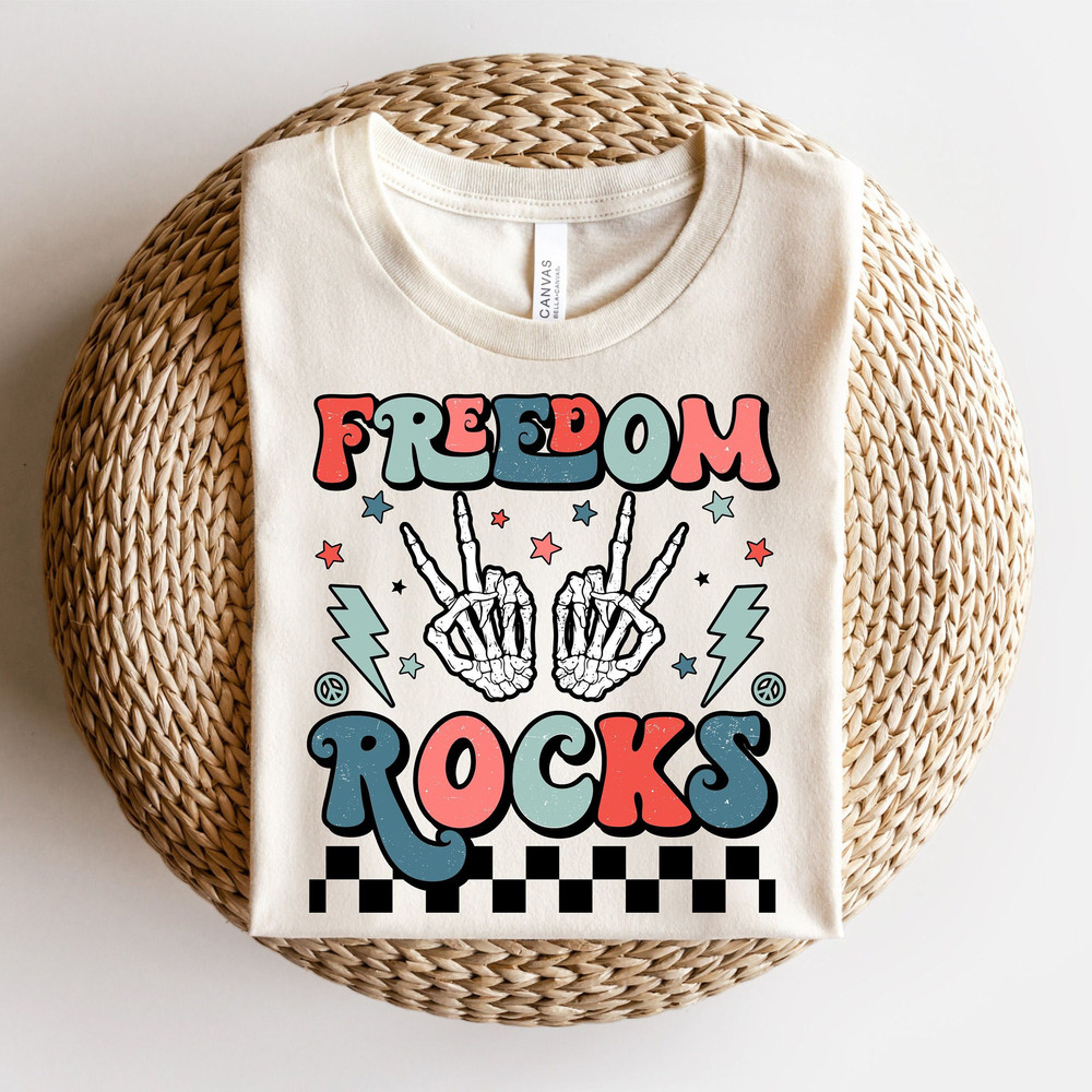 Freedom Rocks PNG, Fourth of July Sublimation Designs, 4th of July PNG, Independence Day png, Retro png, Sublimation Designs, png files - 1.jpg