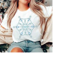 diabetes educator christmas snowflake shirt - insulin snowflake tshirt, school nurse er icu winter xmas holiday t-shirt