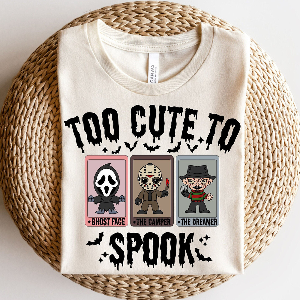 Horror Characters Tarot Card PNG, Too Cute To spook Png, Horror Png, Halloween Png, Halloween Horror Movie Png, Jason,Freddy, Scream, Png - 1.jpg