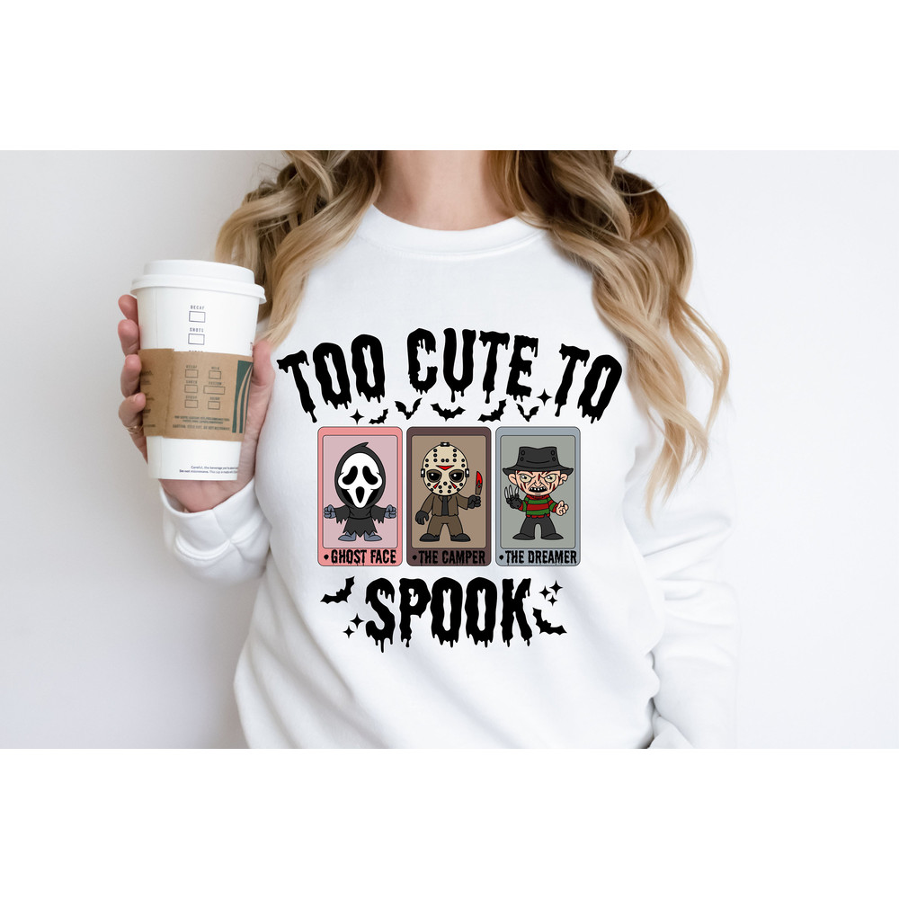 Horror Characters Tarot Card PNG, Too Cute To spook Png, Horror Png, Halloween Png, Halloween Horror Movie Png, Jason,Freddy, Scream, Png - 2.jpg