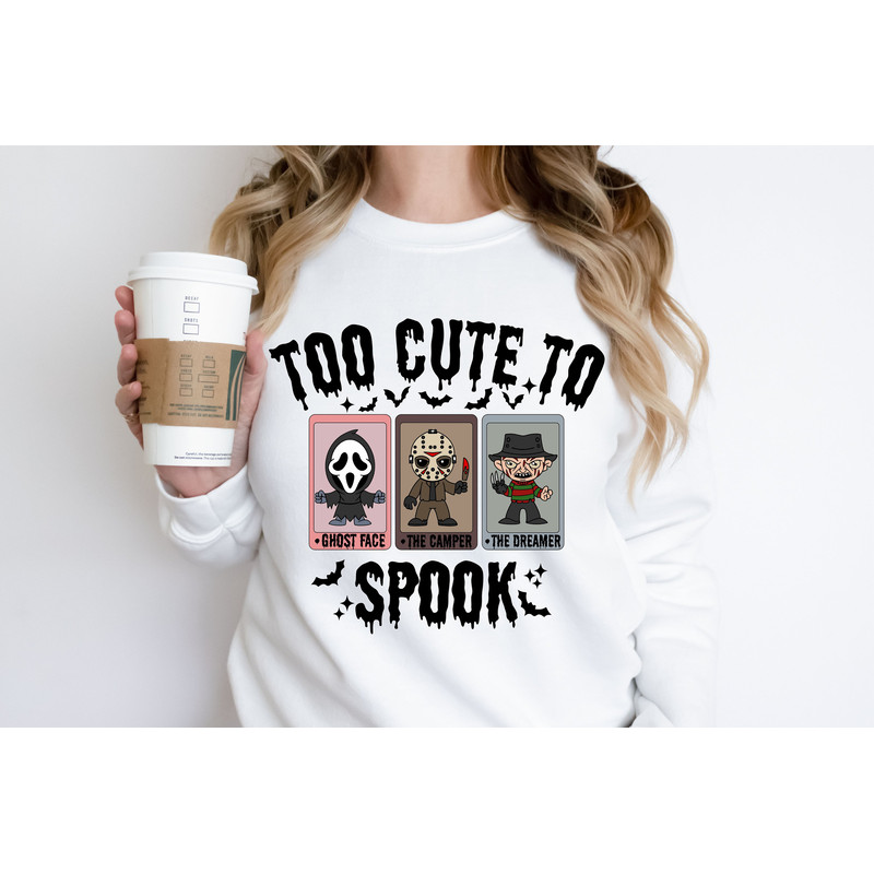 Horror Characters Tarot Card PNG, Too Cute To spook Png, Horror Png, Halloween Png, Halloween Horror Movie Png, Jason,Freddy, Scream, Png - 2.jpg