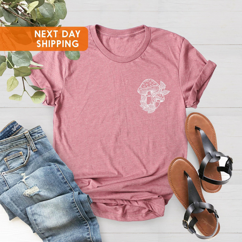 Mushroom T-shirt, Mushroom Shirt, Botanical Shirts, Hippie Shirt, Plant Shirt, Nature Shirt, Nature Lover, Vintage Plant Shirt, Mushroom Tee - 1.jpg