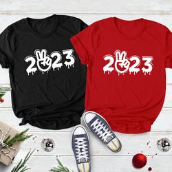 new year shirt, 2023 shirt, new years eve shirts, family mat