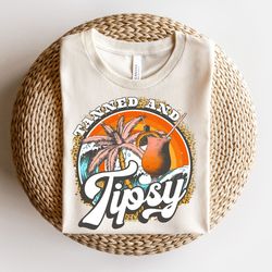 tanned and tipsy png, beach png, retro summer png, retro png