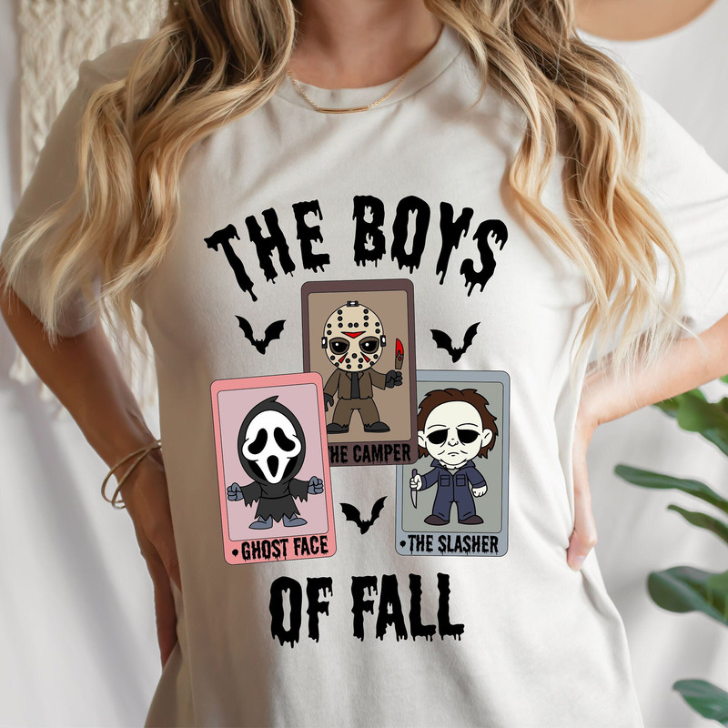 The Boys Of Fall PNG, Horror Characters Tarot Card PNG, Horror Png, Halloween Png, Halloween Horror Movie Png, Jason, Freddy, Scream - 1.jpg