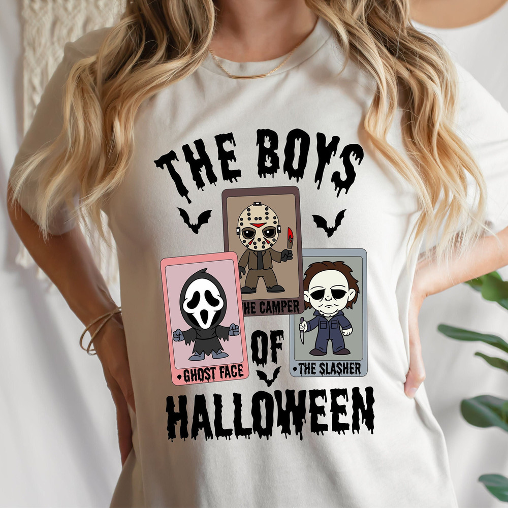 The Boys Of Halloween PNG, Horror Characters Tarot Card PNG, Horror Png, Halloween Png, Halloween Horror Movie Png, Jason, Freddy, Scream - 1.jpg