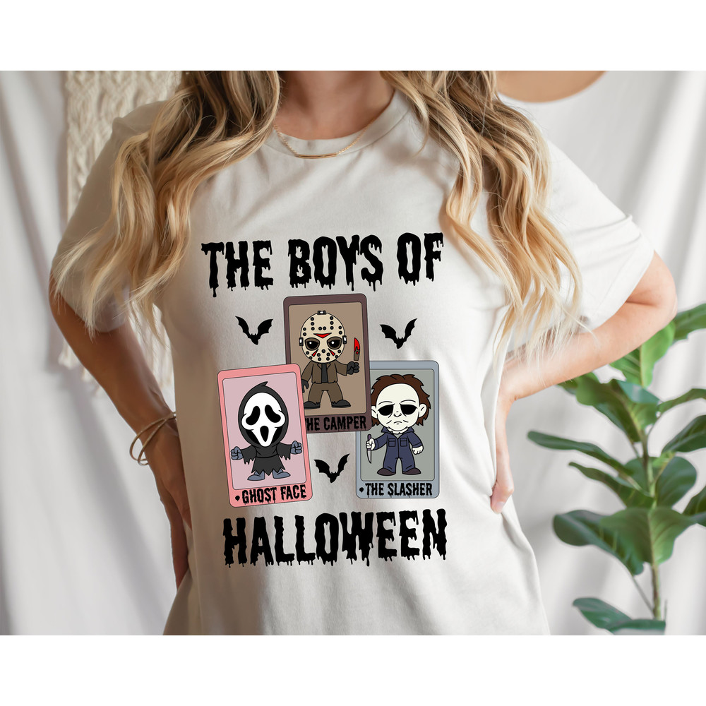 The Boys Of Halloween PNG, Horror Characters Tarot Card PNG, Horror Png, Halloween Png, Halloween Horror Movie Png, Jason, Freddy, Scream - 2.jpg