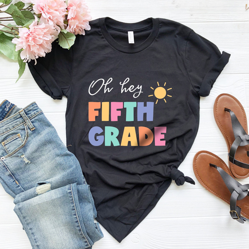 Oh Hey Fifth Grade Teacher Shirt, 5th Grade Teacher Shirts, 5th Grade Squad 5th Grade Crew T-Shirt, 5th Grade Team Gift, Fifth Grade T-Shirt - 1.jpg