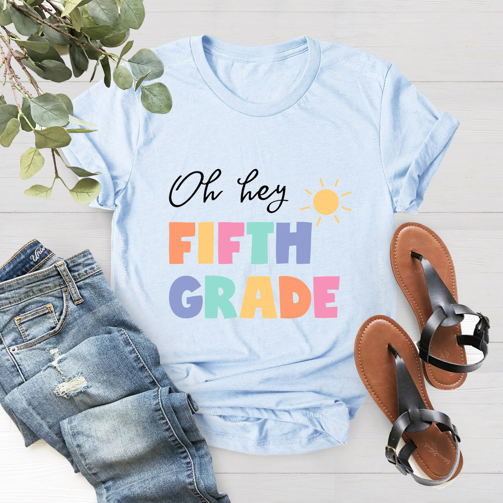 Oh Hey Fifth Grade Teacher Shirt, 5th Grade Teacher Shirts, 5th Grade Squad 5th Grade Crew T-Shirt, 5th Grade Team Gift, Fifth Grade T-Shirt - 2.jpg
