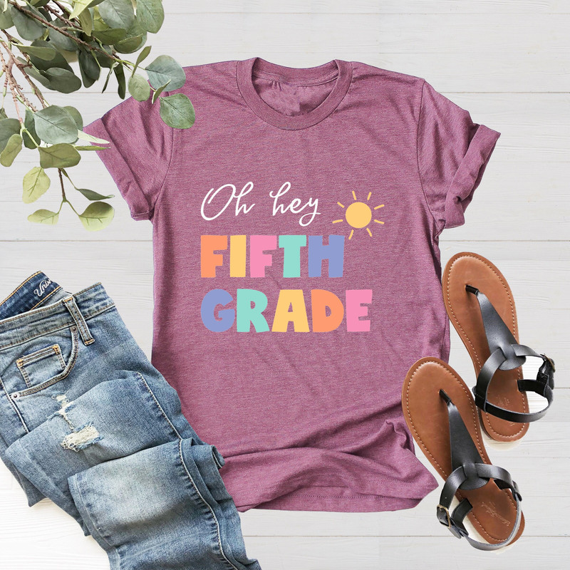 Oh Hey Fifth Grade Teacher Shirt, 5th Grade Teacher Shirts, 5th Grade Squad 5th Grade Crew T-Shirt, 5th Grade Team Gift, Fifth Grade T-Shirt - 4.jpg
