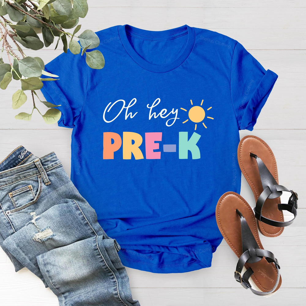 Oh Hey Pre-K Teacher Shirt, PreK Shirt for Teacher Team, PreK Squad, Christmas Gift, PreK Teacher Shirt, Pre K Teacher TShirt, PreK T Shirt - 3.jpg