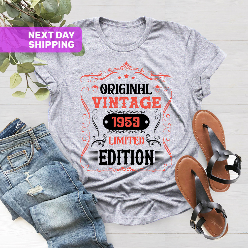 Original Vintage 1953, Limited Edition 1953 Birthday Shirt, 70th Birthday Shirt, 70th Birthday Gift, Vintage 1953 Shirt, Birthday Vintage - 5.jpg