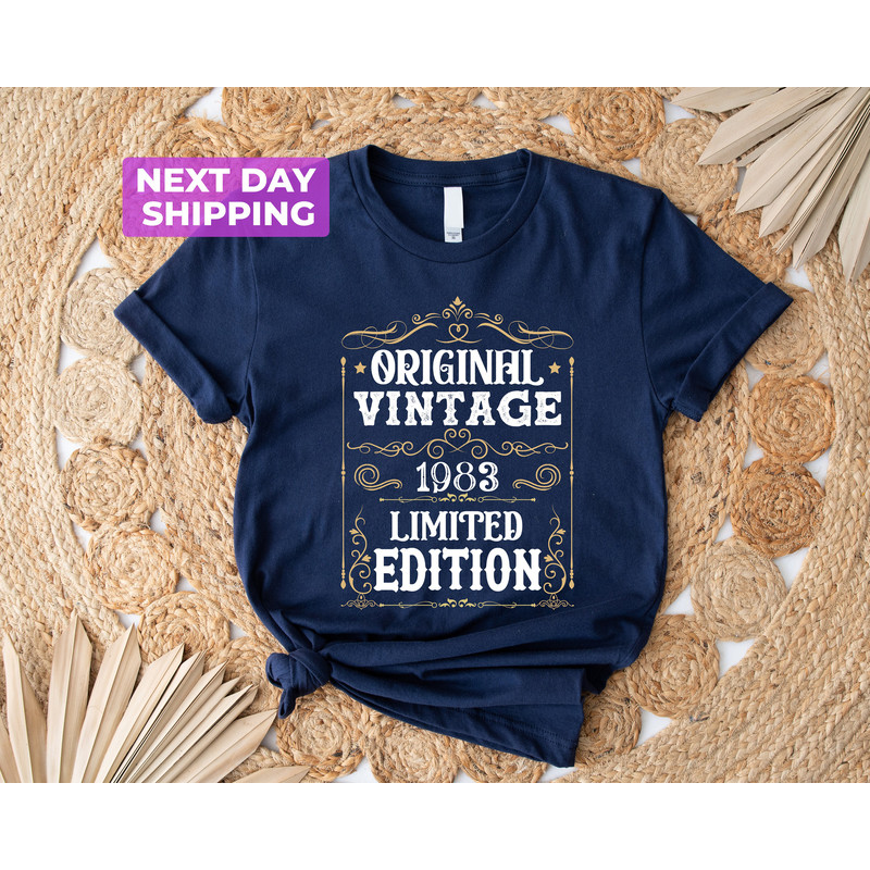 Original Vintage 1983, Limited Edition 1953 Birthday Shirt, Birthday Vintage, 40th Birthday Shirt, 40th Birthday Gift, Vintage 1983 Shirt - 4.jpg