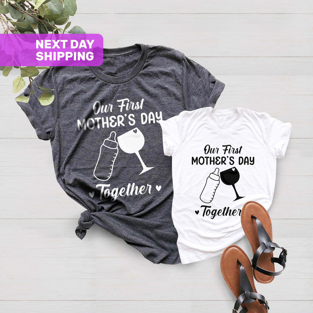 Our First Mother's Day Shirt, Mother's Day Gift, Mother's Day Baby Bodysuit, Mothers Day Matching Shirt, Mother's Day Mommy And Baby Outfit - 3.jpg