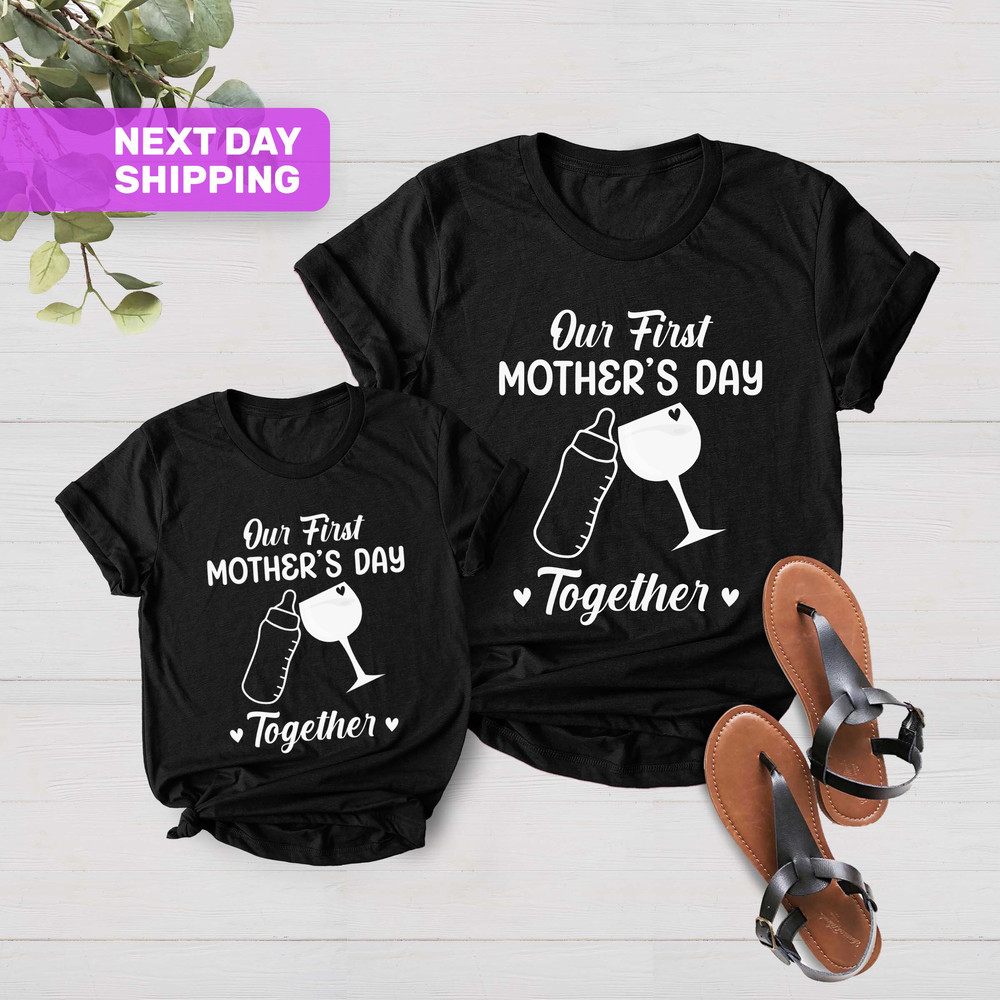 Our First Mother's Day Shirt, Mother's Day Gift, Mother's Day Baby Bodysuit, Mothers Day Matching Shirt, Mother's Day Mommy And Baby Outfit - 4.jpg