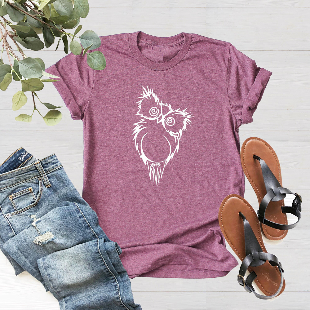 Owl Shirts, Cute Owl T shirt, Cute Animal Shirt,Forest Shirt, Birds of Prey Tshirt, Shirts for Women, Gift for Animal Lover, Birding Shirt - 4.jpg