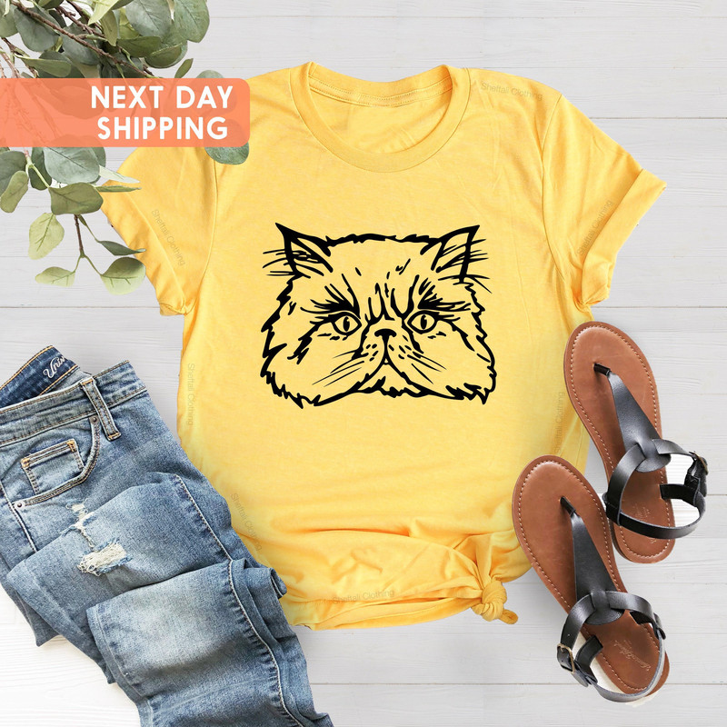 Persian Cat Face Shirt, Cat Owner Gift, Cat Mom Shirt, Cat Lover Shirt, Persian Cat Shirt, Mothers Day Gift Shirt, Pet Lover Shirt,Cat Shirt - 2.jpg