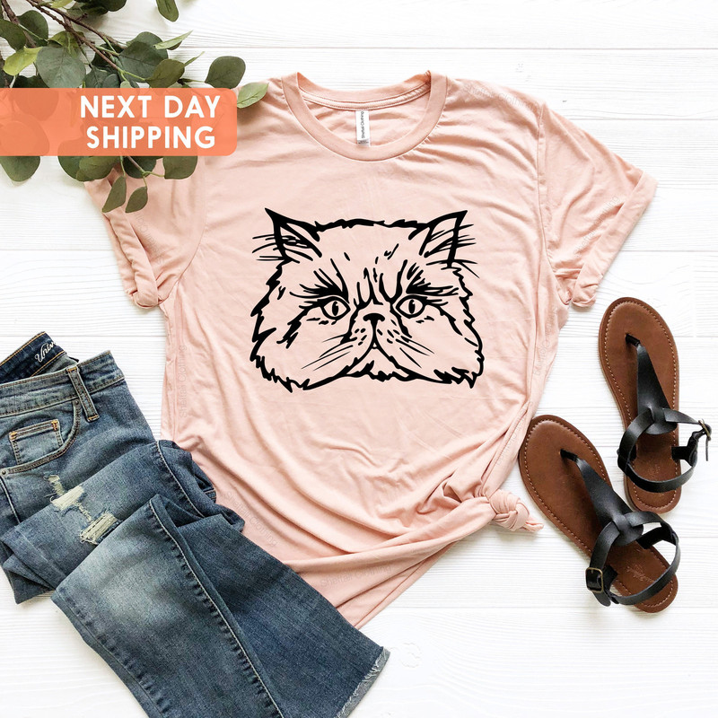 Persian Cat Face Shirt, Cat Owner Gift, Cat Mom Shirt, Cat Lover Shirt, Persian Cat Shirt, Mothers Day Gift Shirt, Pet Lover Shirt,Cat Shirt - 4.jpg