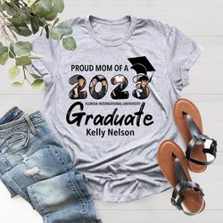 personalized graduation family t-shirts, custom photo shirt,