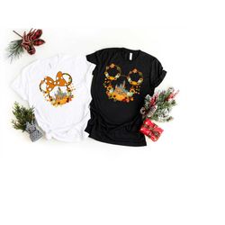 disney minnie and mickey pumpkin halloween shirt, disney couple shirt, halloween shirts, disney castle halloween shirt,