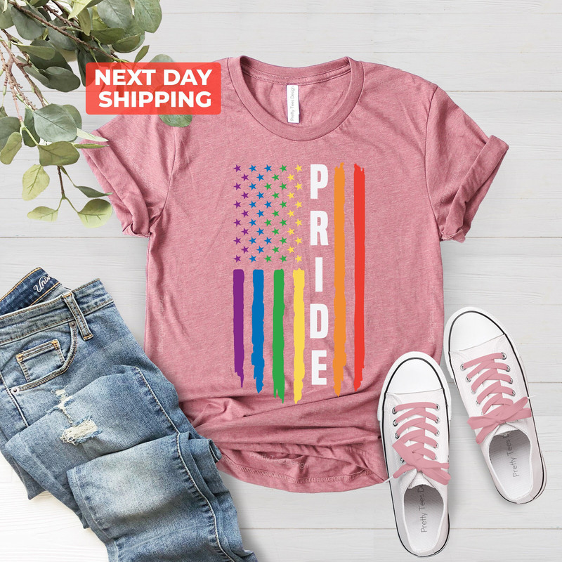 Pride Shirt, Pride Flag Shirt, LGBTQ Shirt, Pride Month Tee, Equality Shirt, Pride Shirt Woman, USA Flag Shirt, Gay Pride Shirt - 3.jpg