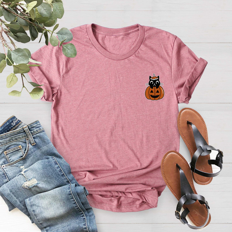Pumpkin Halloween Shirt, Cat Halloween Shirt, Pumpkin Shirt, Black Cats and Pumpkins Shirt, Black Cat Shirt, Cat Lovers, Cat Halloween Tee - 5.jpg