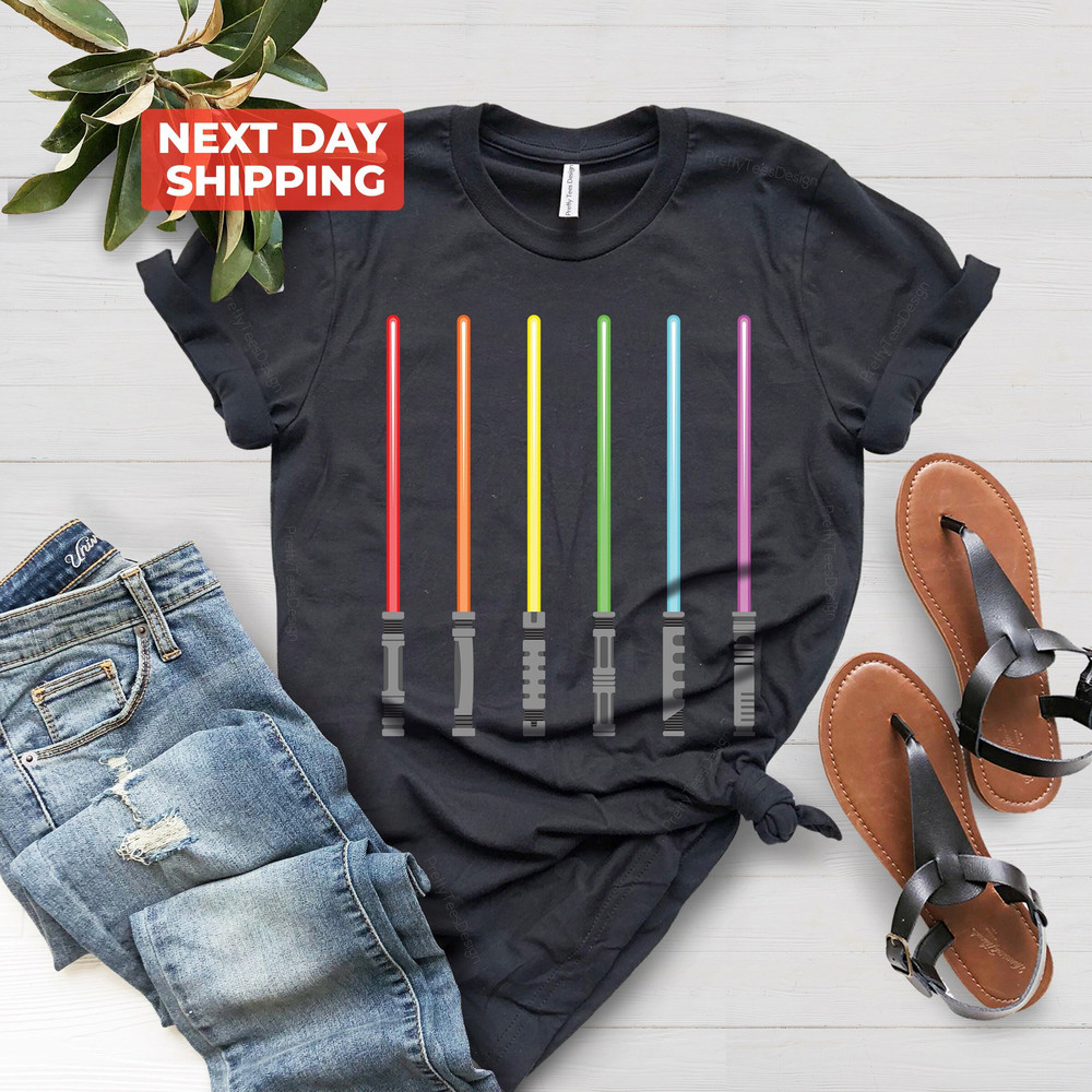 Rainbow Light Sword Shirt, Lgbtq Gifts, LGBT Shirt, Gay Pride Shirt Men, LGBT Pride Gift, Rainbow Pride Gift, Lesbian Shirt, Be Kind Shirt - 2.jpg