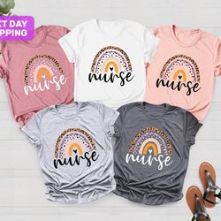 rainbow nurse shirt, nurse week shirt, cna shirt, nursing, n