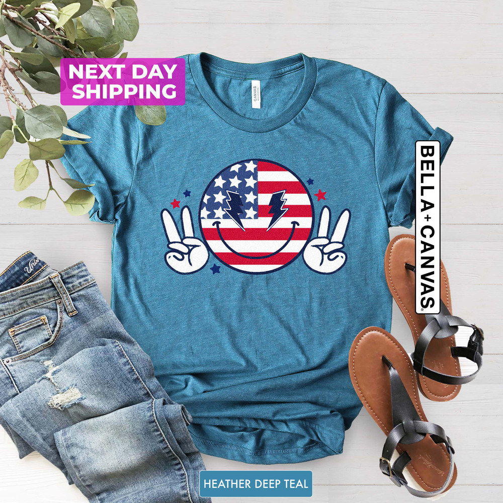 Red White and Blue, America Tee, Fourth of July Shirt Celebration T-Shirt, Freedom Shirt, USA Shirt, Summer BBQ Shirt, Women's 4th of July - 2.jpg