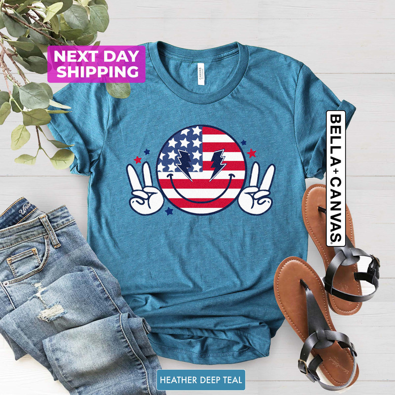 Red White and Blue, America Tee, Fourth of July Shirt Celebration T-Shirt, Freedom Shirt, USA Shirt, Summer BBQ Shirt, Women's 4th of July - 2.jpg