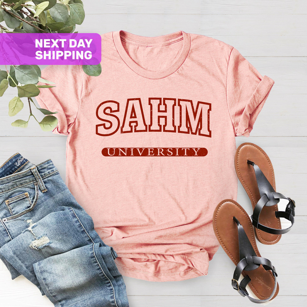 SAHM T-Shirt, Gift Ideas From Children To Mother, Funny Mom Shirt, For Mother's Day Shirt, Cute Stay at Home Mom Shirt, Mom Life Shirt - 2.jpg