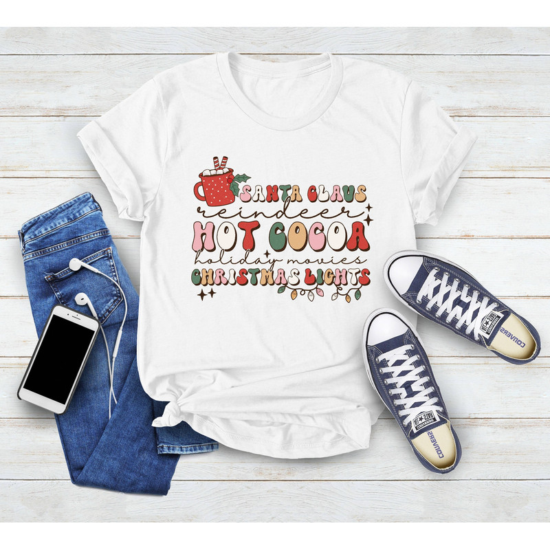 Santa Claus, Christmas Lights, Funny Christmas Shirt,Christmas Shirt, Cute Christmas Shirt, Reindeer Hot Cocoa, Christmas Vacation Shirt - 2.jpg