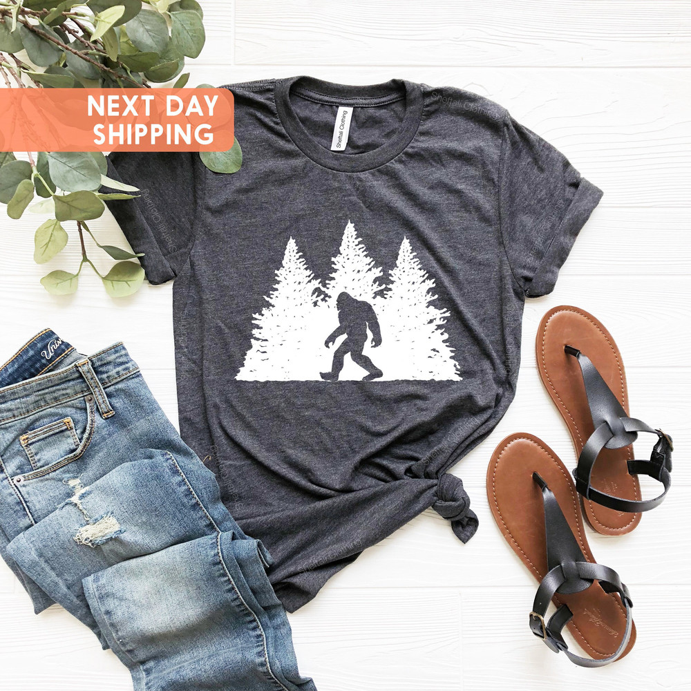 Sasquatch Shirt, Strong Gorilla Tee, Fathers Day Gift, Funny Dad Gift, Sasquatch Believers Shirt, Mountains Tshirt, Funny Sasquatch Gift - 2.jpg