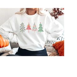 pharmacist nurse christmas crewneck sweatshirt, xmas trees crna rn anesthetist sweater, icu nurse pharmacy tech holidays