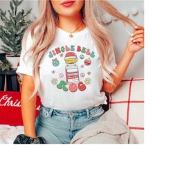 crna icu nurse christmas shirt, jingle bell roc xmas anesthetist t-shirt micu cvicu rn tshirt gift anesthesia pharmacist