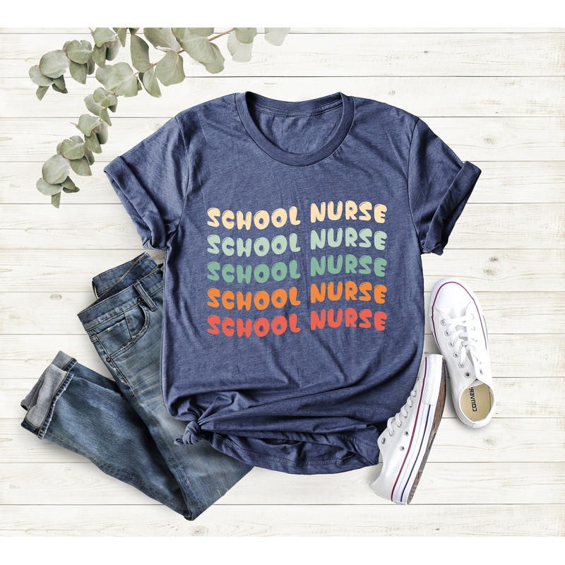 School Nurse T-Shirt, School Nurse Gift, Nurse Appreciation Gift, Xmas Gift for Nurse, Nurse Shirt, Nursing Shirt, Registered Nurse Shirt - 1.jpg