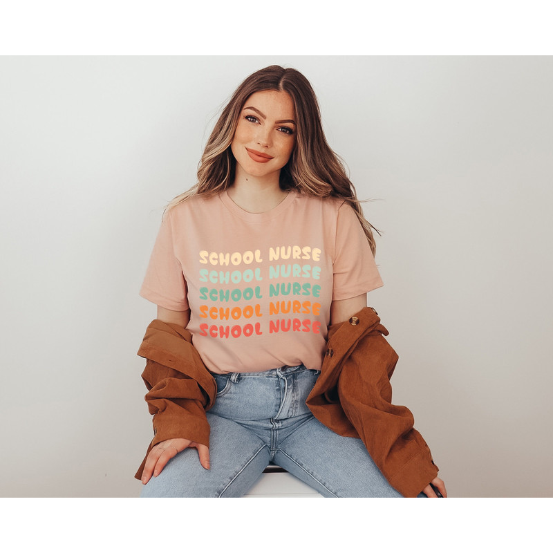 School Nurse T-Shirt, School Nurse Gift, Nurse Appreciation Gift, Xmas Gift for Nurse, Nurse Shirt, Nursing Shirt, Registered Nurse Shirt - 4.jpg