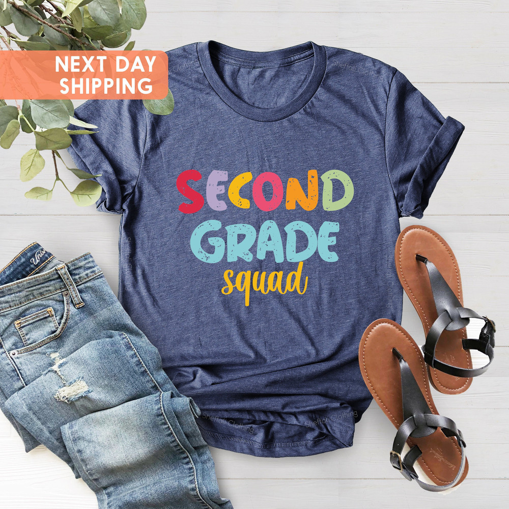 Second Grade Squad, First Grade Squad, Grade Teacher Team Shirt, Teacher Squad Shirt, Back to School, First Day of School, Gift For Teacher - 2.jpg