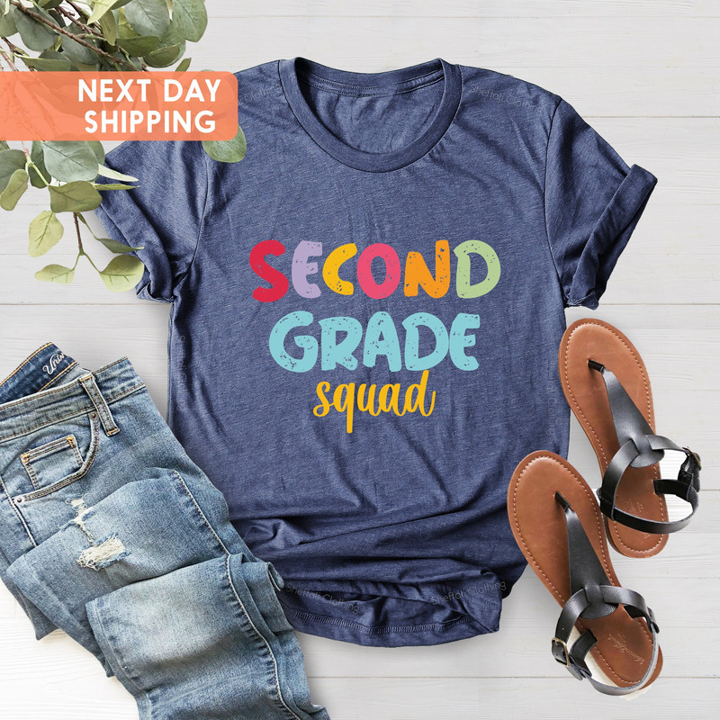 Second Grade Squad, First Grade Squad, Grade Teacher Team Shirt, Teacher Squad Shirt, Back to School, First Day of School, Gift For Teacher - 2.jpg