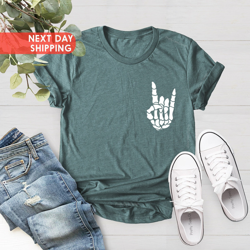 Skeleton Peace Sign Shirt, Skeleton Hand, Skeleton Hand Shirt, Skeleton Hand Tee, Fall Shirt, Peace Sign Shirt, Skeleton Shirt, Funny Shirt - 2.jpg