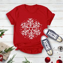 snow flake christmas shirt, christmas party shirt, womens ch