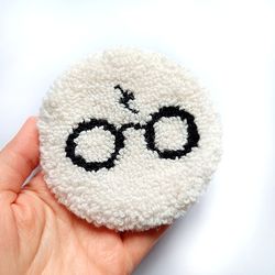 harry potter coasters tufted coasters punch needle coasters christmas coasters christmas gifts sweet home coasters mug c