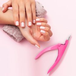 acrylic nail tip cutter spring manicure