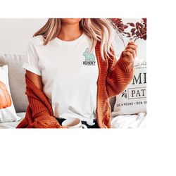 bunny mama t-shirt - bunny mom shirt, cute bunnies minimalist left pocket tshirt, cute bun lover mothers day gift, bunny