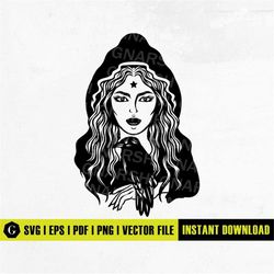 witchy svg | witch svg file | witchcraft svg | halloween witch svg | halloween svg | witch clipart | magical girl svg |