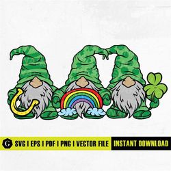 st patricks day gnomes svg cut files, st patricks day svg shirt, st patricks svg, leprechaun svg, shamrock svg, irish sv