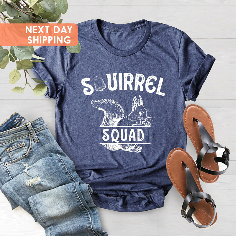 Squirrel Squad Shirt, Squirrel Gift, Nuts Shirt, Nature Shirt, Squirrel Shirt, Squirrel Lover, Woodland Animal, Squirrel Accessories - 2.jpg