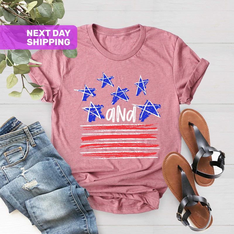 Stars and Stripes T-Shirt, American Flag Shirt, Stars Peace and Stripes Retro Tee, American Flag T-Shirt, Fourth Of July Shirt, 4th of July - 4.jpg