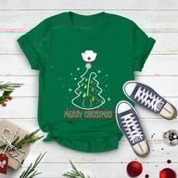 stethoscope christmas tree shirt, christmas nurse shirt, ste
