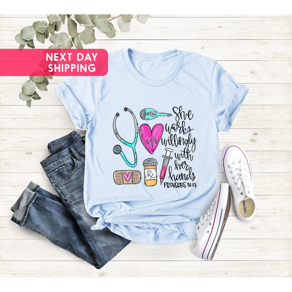 Stethoscope Shirt, Nurse Graduation Gift, Stethoscope Nurse Shirt, Nurse Gifts For Women, Nurse Practitioner Gifts, Nurse Hero Shirt - 2.jpg